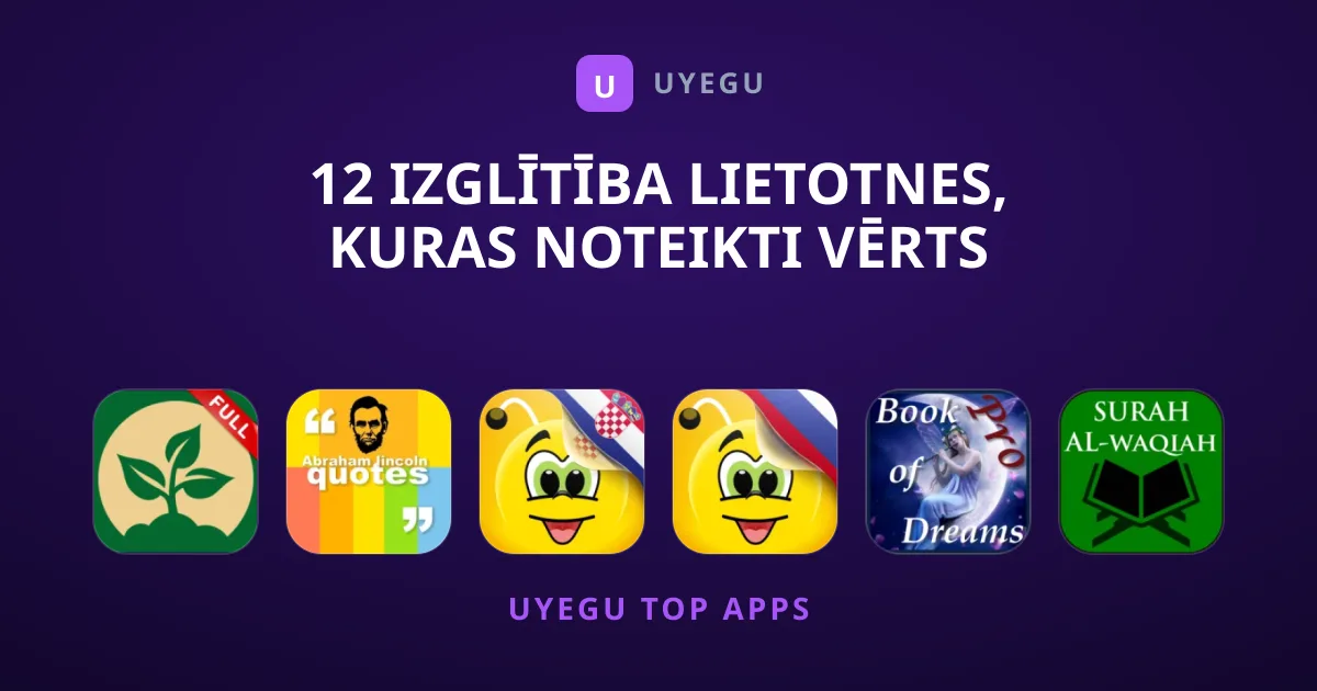 12 Izglītība lietotnes, kuras noteikti vērts lejupielādēt